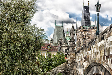 Image showing Charles Bridge in Prague   