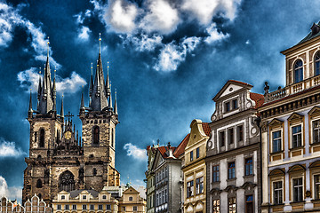 Image showing The Church of Mother of God in front of Týn   