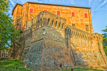 Image showing Medieval brick walls