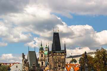 Image showing view from Charles Bridge in Prague