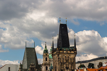 Image showing view from Charles Bridge in Prague