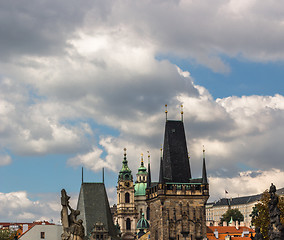 Image showing view from Charles Bridge in Prague