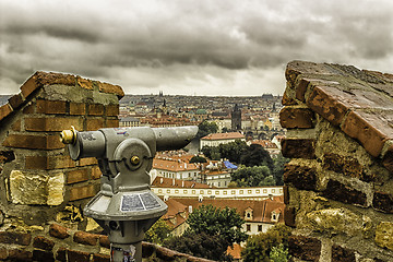 Image showing Fog and Roofs of Prague