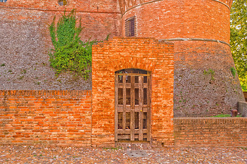 Image showing Medieval brick walls