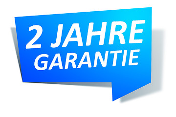 Image showing Web Element 2 Jahre Garantie