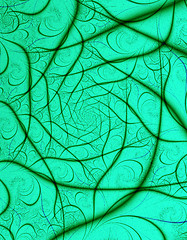 Image showing Green curves