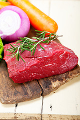 Image showing fresh raw beef cut ready to cook