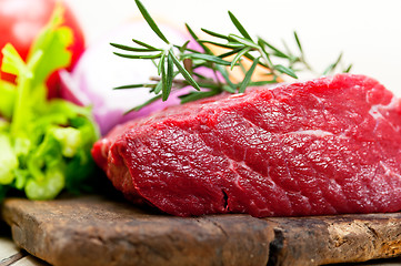 Image showing fresh raw beef cut ready to cook