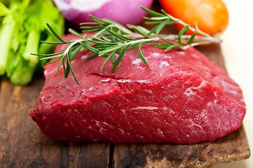 Image showing fresh raw beef cut ready to cook