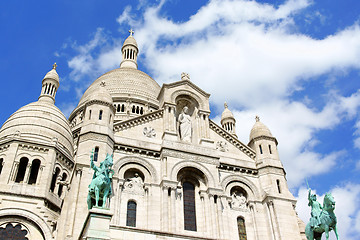 Image showing The Basilica of the Sacred Heart (Basilique du Sacre-Coeur) in P