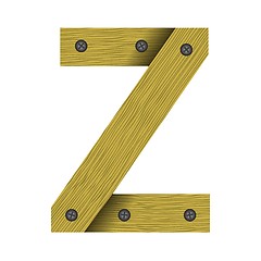 Image showing wood letter Z