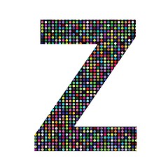 Image showing multicolor letter Z