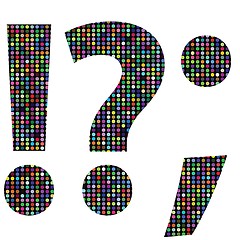 Image showing multicolor question mark