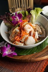 Image showing Thai Seafood Som Tum Salad