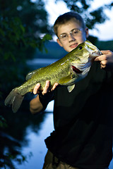 Image showing Bass Fishing