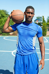 Image showing Basketball Player Portrait