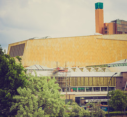 Image showing Retro look Berliner Staatsbibliothek