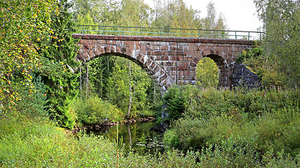 Image showing Old Railroad Bridge in Central Finland 