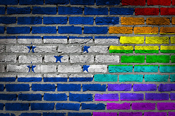 Image showing Dark brick wall - LGBT rights - Honduras