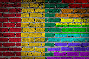 Image showing Dark brick wall - LGBT rights - Guinea