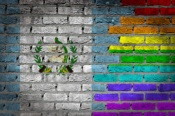 Image showing Dark brick wall - LGBT rights - Guatemala