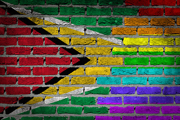 Image showing Dark brick wall - LGBT rights - Guyana