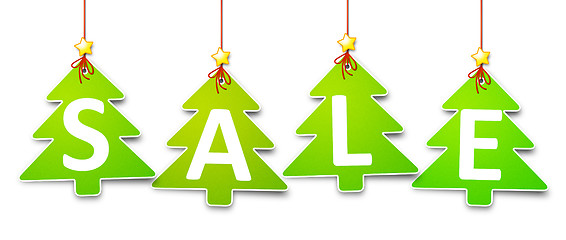 Image showing christmas tree tag