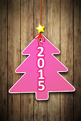 Image showing christmas tree tag