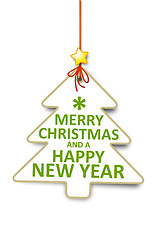 Image showing christmas tree tag