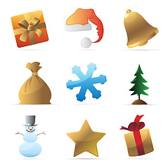 Image showing Icons for Christmas