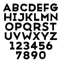 Image showing Handmade sans-serif font