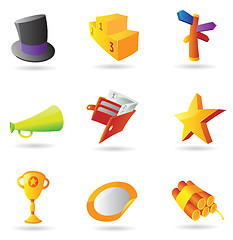 Image showing Icons for business metaphor