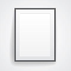 Image showing Blank paper poster with frame