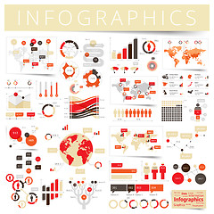 Image showing Set of infographics design elements