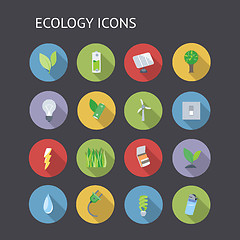 Image showing Flat Icons For Ecology