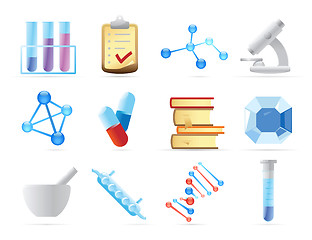 Image showing Icons for chemistry