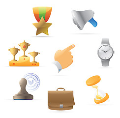 Image showing Icons for business metaphor