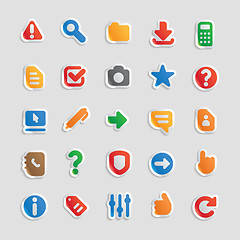 Image showing Sticker icons for interface