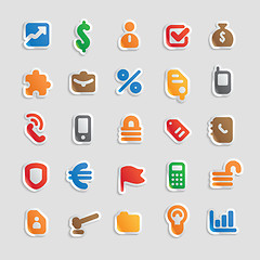 Image showing Sticker icons for business