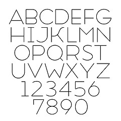 Image showing Handmade sans-serif font