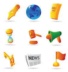 Image showing Icons for business metaphor