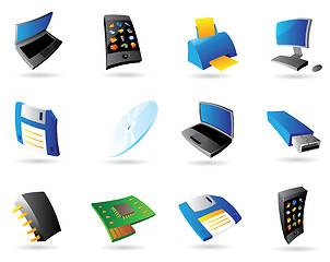 Image showing Icons for computer and devices