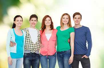 Image showing group of smiling students standing