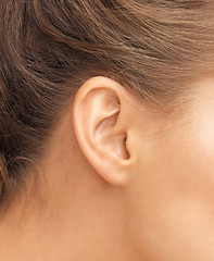 Image showing close up of woman's ear