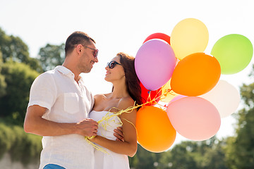 Image showing smiling couple in city