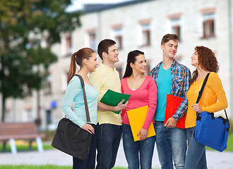 Image showing group of smiling teenagers