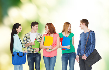 Image showing group of smiling students standing