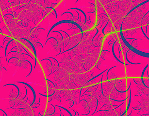 Image showing Pink curves