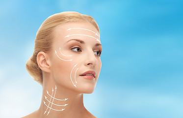 Image showing woman ready for cosmetic surgery