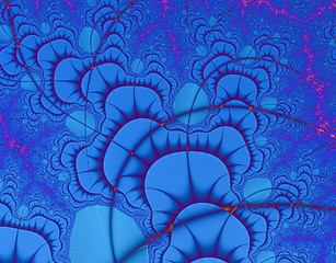 Image showing Blue Mushrooms